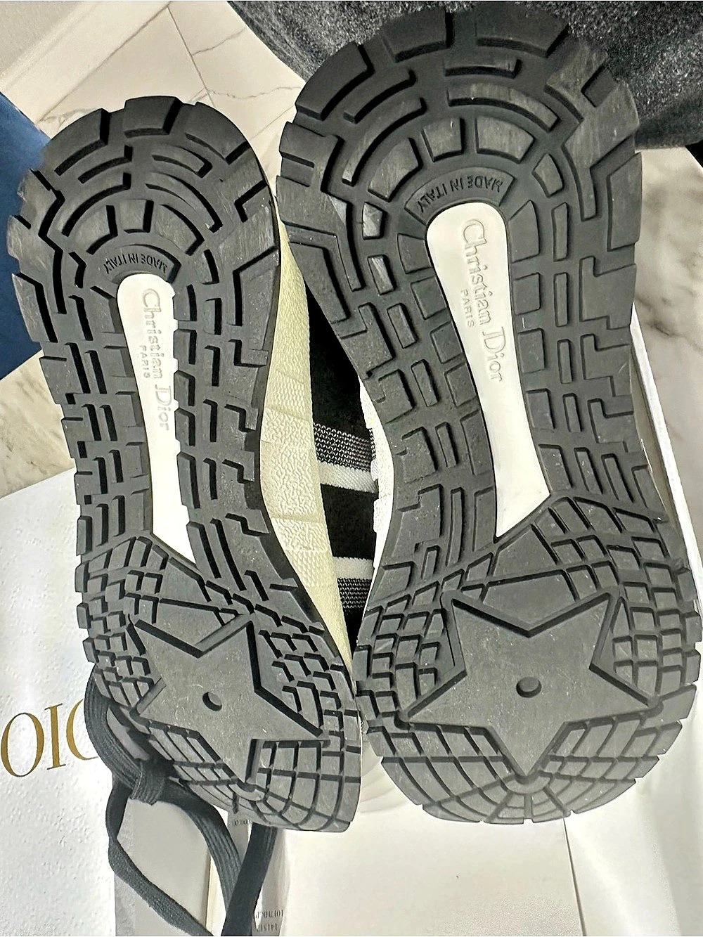Christian Dior B27 Black & White Sneakers EU 37/ US 7 - Picture 5 of 6